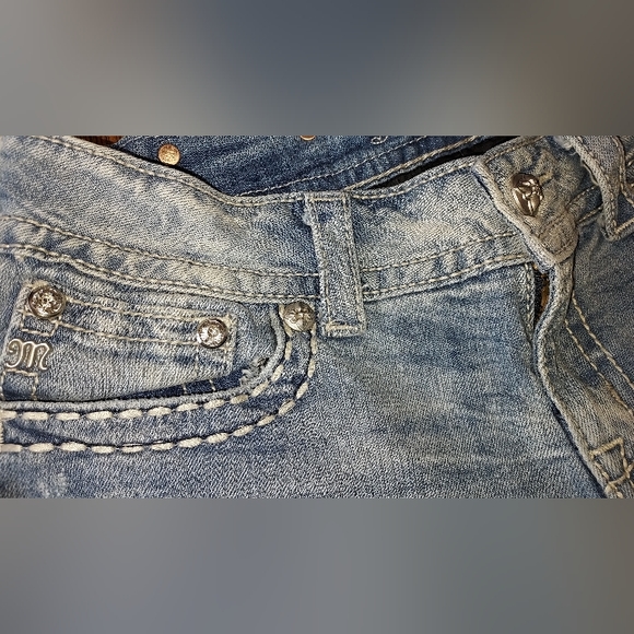 Miss Me Light Wash Cuffed Capri JE5831P5 Jeans Pre-owned - Picture 12 of 16